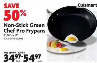 Home Hardware Cuisinart non-stick green chef pro frypans offer