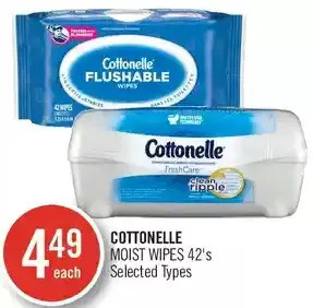 Shoppers Drug Mart Cottonelle moist wipes offer
