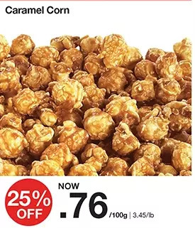 Bulk Barn Caramel corn offer