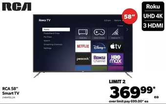 Real Canadian Superstore Rca 58" smart tv offer