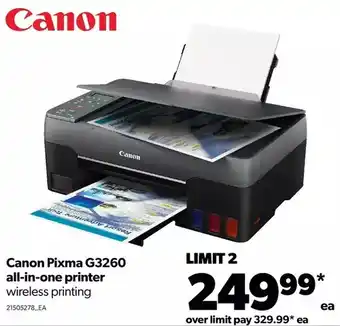 Real Canadian Superstore Canon pixma g3260 printer offer