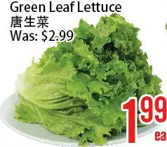 Bestco Food Mart Green leaf lettuce offer