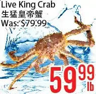 Bestco Food Mart Live king crab offer
