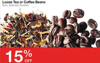Bulk Barn Loose Tea or Coffee Beans offer