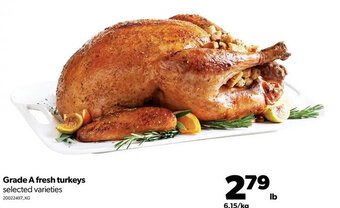 Real Canadian Superstore Grade A Fresh Turkeys offer