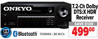 2001 Audio Video Onkyo 7.2-Ch Dolby DTS: X HDR Receiver offer