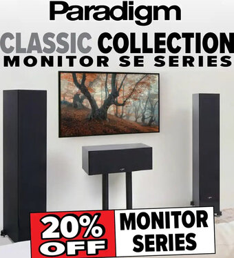 2001 Audio Video Paradigm Classic Collection Monitor SE Series offer