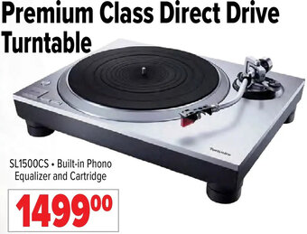 2001 Audio Video Technics Premium Class Direct Drive Turntable offer
