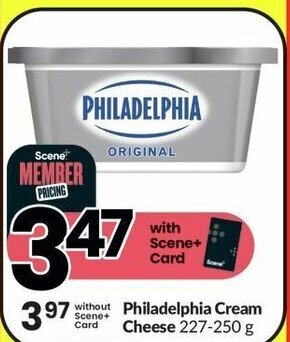 FreshCo Philadelphia Cream Cheese 227-250g offer