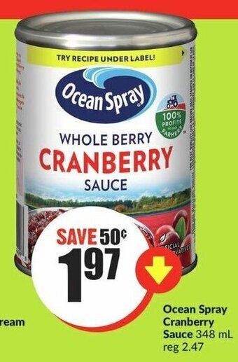 FreshCo Ocean Spray Cranberry Sauce 348ml offer