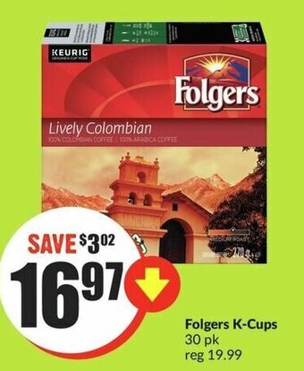 FreshCo Folgers K-Cups 30pk offer
