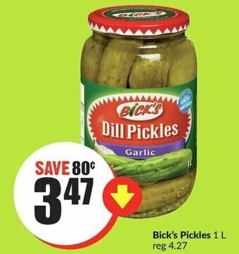 FreshCo Bick's Pickles 1L offer