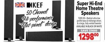 2001 Audio Video Super hi-end home theatre speakers offer