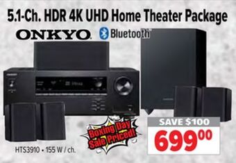 2001 Audio Video Onkyo 5.1-ch. hdr 4k uhd home theater package offer