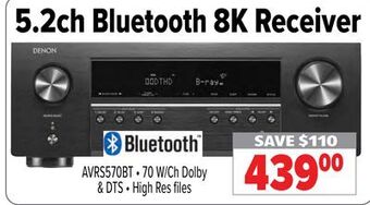 2001 Audio Video 5.2ch bluetooth 8k receiver offer
