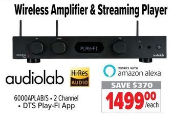 2001 Audio Video Wireless amplifier & streaming player offer