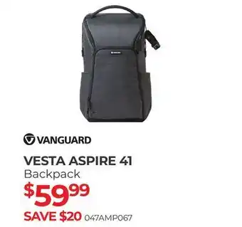 Henry's Vanguard vesta aspire 41 backpack offer