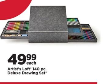 Michaels Artist's loft® 140 pc. deluxe drawing set* offer