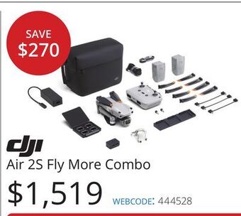 Vistek Dji air 2s fly more combo offer