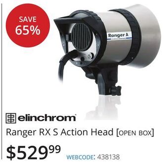 Vistek Elinchrom® ranger rx s action head offer