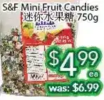 Ample Food Market S&f mini fruit candies offer