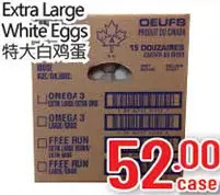 Hong Tai Supermarket Extra large white eggs offer