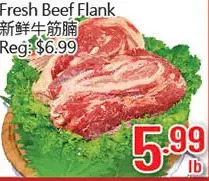 Hong Tai Supermarket Fresh beef flank offer