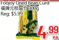 Hong Tai Supermarket Foojoy dried bean curd offer