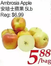Tone Tai Supermarket Ambrosia apple offer