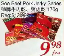 Tone Tai Supermarket Soo beef pork jerky series offer
