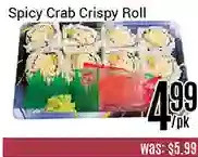 Nations Fresh Foods Spicy crab crispy roll offer