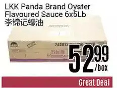 Nations Fresh Foods Lkk panda brand oyster flavoured sauce offer