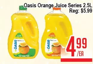 Skyland Foodmart Oasis orange juice series offer