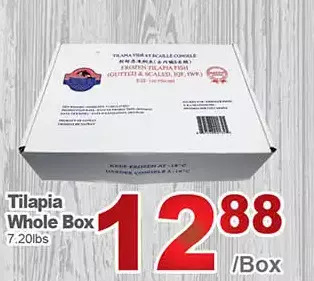 T&T Supermarket Tilapia whole box offer