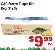 Top Food Supermarket O&c frozen tilapia offer