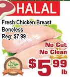 Top Food Supermarket Fresh chicken breast boneless offer