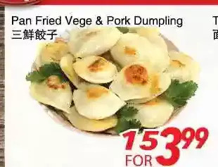 Foody World Pan fried vege & pork dumpling offer