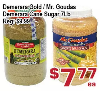 Top Food Supermarket Demerara gold / mr. goudas demerara cane sugar offer