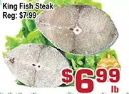 Top Food Supermarket King fish steak offer