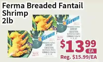Blue Sky Supermarket Ferma breaded fantail shrimp offer