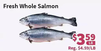 Blue Sky Supermarket Fresh whole salmon offer