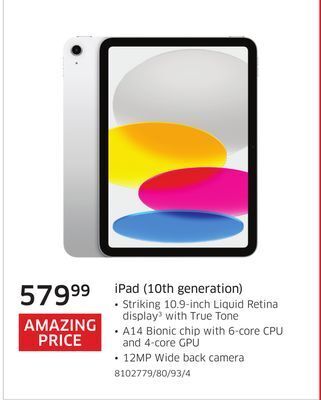 The Source Apple ipad (10th generation) offer