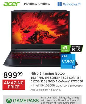 The Source Acer nitro 5 gaming laptop offer