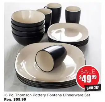 Kitchen Stuff Plus 16 pc. thomson pottery fontana dinnerware set offer