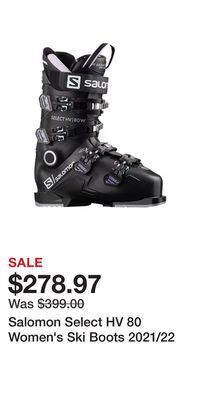 Sport Chek Salomon select hv 80 women's ski boots 2021/22 offer