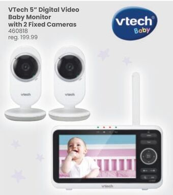 Babies 'R' Us Vtech 5" digital video baby monitor with 2 fixed cameras offer