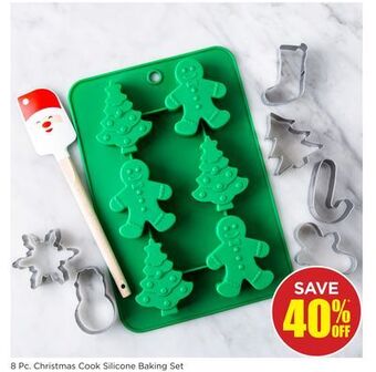 Kitchen Stuff Plus 8 pc. christmas cook silicone baking set offer