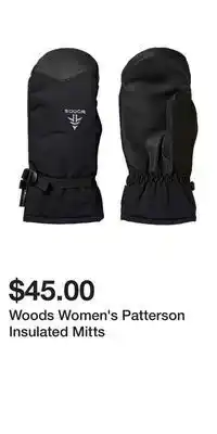 Sport Chek Woods women's patterson insulated mitts offer