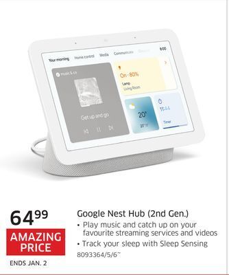 The Source Google nest hub (2nd gen.) offer