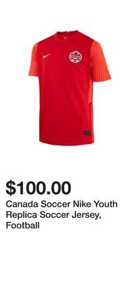 Sport Chek Canada soccer nike youth replica soccer jersey, football offer